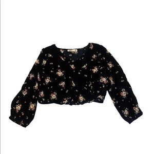 Floral Hollister crop top